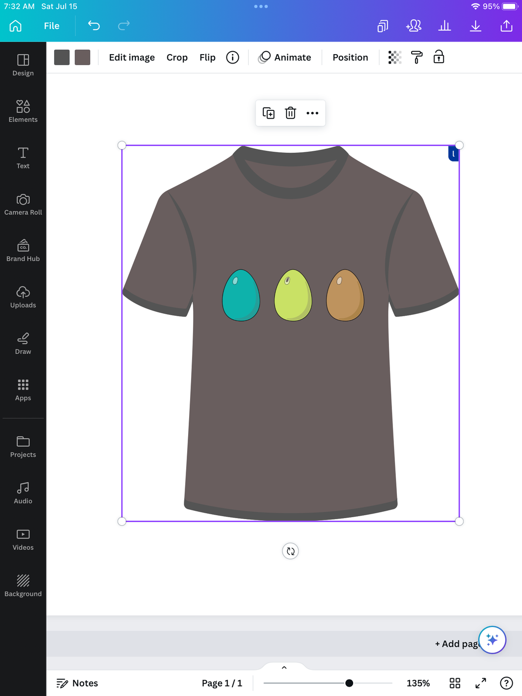 JWF egg T-shirt (organic cotton)