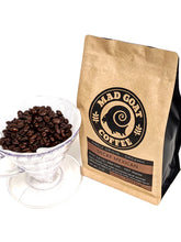 Load image into Gallery viewer, picture of decaf bag and coffee beans

